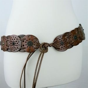 Fossil Genuine Leather Concho Style Belt S